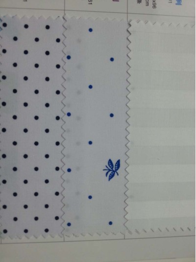 SX- YAXG 漂白緞條CVC50/50 40*40/156*96 嫩葉蘭花T65/C35 23*23/104*61 耐漂白水 耐氯漂 制服 Anti bleaching bleaching resistant 正面照